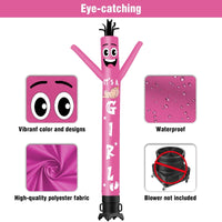 6 10 15 20FT Tall It's a girl Waving Inflatable Tube Man(Blower Not Included) - goodeny