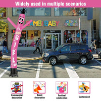 6 10 15 20FT Tall It's a girl Waving Inflatable Tube Man(Blower Not Included) - goodeny