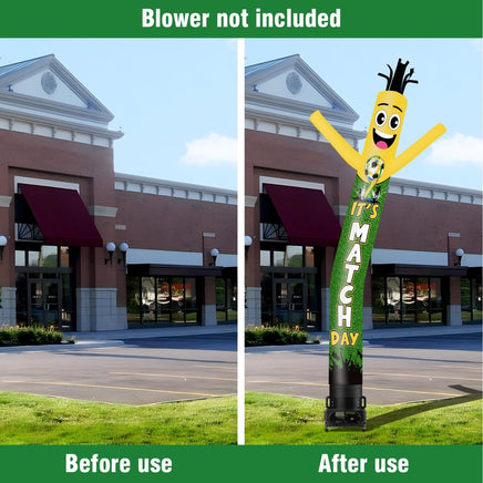 6 10 15 20FT Tall It's Match Day Waving Inflatable Tube Man(Blower Not Included) - goodeny