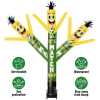 6 10 15 20FT Tall It's Match Day Waving Inflatable Tube Man(Blower Not Included) - goodeny
