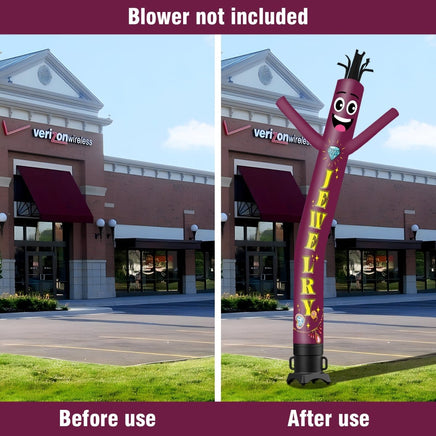 6 10 15 20FT Tall Jewelry Waving Inflatable Tube Man(Blower Not Included) - goodeny