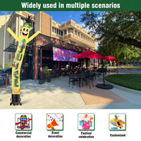 6 10 15 20FT Tall Juice Waving Inflatable Tube Man(Blower Not Included) - goodeny