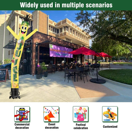 6 10 15 20FT Tall Juice Waving Inflatable Tube Man(Blower Not Included) - goodeny