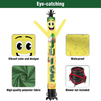 6 10 15 20FT Tall Juice Waving Inflatable Tube Man(Blower Not Included) - goodeny