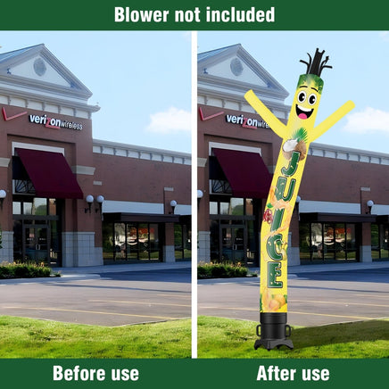 6 10 15 20FT Tall Juice Waving Inflatable Tube Man(Blower Not Included) - goodeny