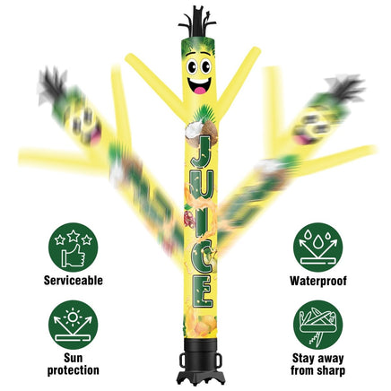 6 10 15 20FT Tall Juice Waving Inflatable Tube Man(Blower Not Included) - goodeny