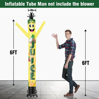 6 10 15 20FT Tall Juice Waving Inflatable Tube Man(Blower Not Included) - goodeny