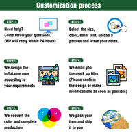 6 10 15 20FT Tall Juice Waving Inflatable Tube Man(Blower Not Included) - goodeny