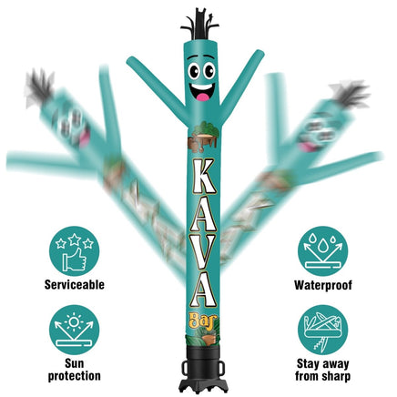 6 10 15 20FT Tall Kava Bar Waving Inflatable Tube Man(Blower Not Included) - goodeny