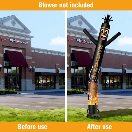 6 10 15 20FT Tall Kebabs Waving Inflatable Tube Man(Blower Not Included) - goodeny