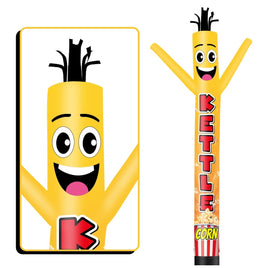 6 10 15 20FT Tall Kettle Corn Waving Inflatable Tube Man(Blower Not Included) - goodeny