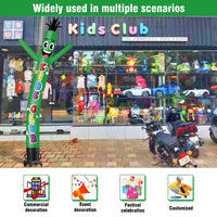 6 10 15 20FT Tall Kids Club Waving Inflatable Tube Man(Blower Not Included) - goodeny