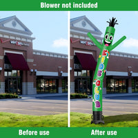 6 10 15 20FT Tall Kids Club Waving Inflatable Tube Man(Blower Not Included) - goodeny