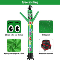 6 10 15 20FT Tall Kids Club Waving Inflatable Tube Man(Blower Not Included) - goodeny