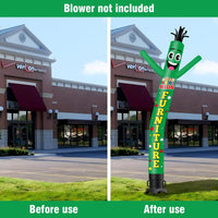 6 10 15 20FT Tall Kids Furniture Waving Inflatable Tube Man(Blower Not Included) - goodeny