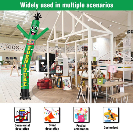 6 10 15 20FT Tall Kids Furniture Waving Inflatable Tube Man(Blower Not Included) - goodeny