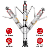6 10 15 20FT Tall Knight Waving Inflatable Tube Man(Blower Not Included) - goodeny
