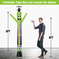 6 10 15 20FT Tall Let Games Begin Waving Inflatable Tube Man(Blower Not Included) - goodeny