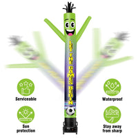 6 10 15 20FT Tall Let Games Begin Waving Inflatable Tube Man(Blower Not Included) - goodeny