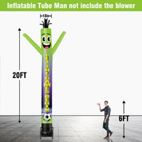6 10 15 20FT Tall Let Games Begin Waving Inflatable Tube Man(Blower Not Included) - goodeny