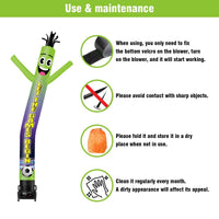 6 10 15 20FT Tall Let Games Begin Waving Inflatable Tube Man(Blower Not Included) - goodeny