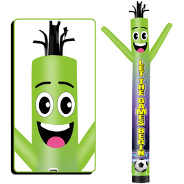 6 10 15 20FT Tall Let Games Begin Waving Inflatable Tube Man(Blower Not Included) - goodeny