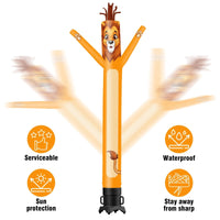 6 10 15 20FT Tall Lion Waving Inflatable Tube Man(Blower Not Included) - goodeny