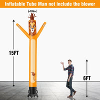 6 10 15 20FT Tall Lion Waving Inflatable Tube Man(Blower Not Included) - goodeny