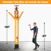6 10 15 20FT Tall Lion Waving Inflatable Tube Man(Blower Not Included) - goodeny