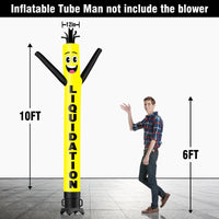 6 10 15 20FT Tall Liquidation Waving Inflatable Tube Man(Blower Not Included) - goodeny