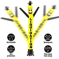6 10 15 20FT Tall Liquidation Waving Inflatable Tube Man(Blower Not Included) - goodeny