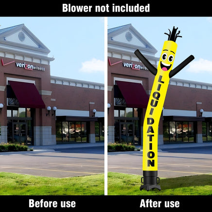 6 10 15 20FT Tall Liquidation Waving Inflatable Tube Man(Blower Not Included) - goodeny