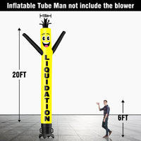 6 10 15 20FT Tall Liquidation Waving Inflatable Tube Man(Blower Not Included) - goodeny