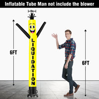6 10 15 20FT Tall Liquidation Waving Inflatable Tube Man(Blower Not Included) - goodeny