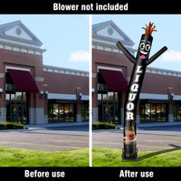 6 10 15 20FT Tall Liquor Waving Inflatable Tube Man(Blower Not Included) - goodeny