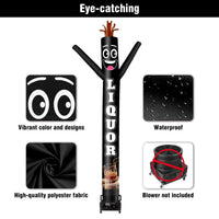 6 10 15 20FT Tall Liquor Waving Inflatable Tube Man(Blower Not Included) - goodeny