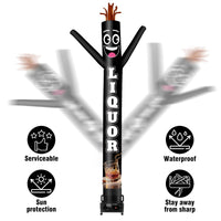 6 10 15 20FT Tall Liquor Waving Inflatable Tube Man(Blower Not Included) - goodeny