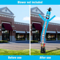6 10 15 20FT Tall Live Crawfish Waving Inflatable Tube Man(Blower Not Included) - goodeny