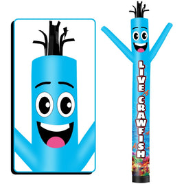6 10 15 20FT Tall Live Crawfish Waving Inflatable Tube Man(Blower Not Included) - goodeny
