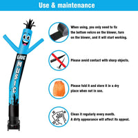 6 10 15 20FT Tall Live Music Waving Inflatable Tube Man(Blower Not Included) - goodeny