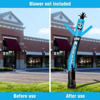6 10 15 20FT Tall Live Music Waving Inflatable Tube Man(Blower Not Included) - goodeny