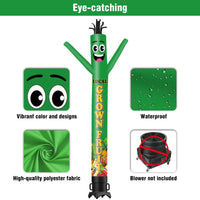 6 10 15 20FT Tall Local Grown Fruit Waving Inflatable Tube Man(Blower Not Included) - goodeny