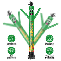 6 10 15 20FT Tall Local Grown Fruit Waving Inflatable Tube Man(Blower Not Included) - goodeny