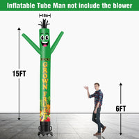 6 10 15 20FT Tall Local Grown Fruit Waving Inflatable Tube Man(Blower Not Included) - goodeny