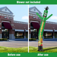 6 10 15 20FT Tall Local Grown Fruit Waving Inflatable Tube Man(Blower Not Included) - goodeny