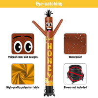 6 10 15 20FT Tall Local Honey Waving Inflatable Tube Man(Blower Not Included) - goodeny