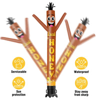 6 10 15 20FT Tall Local Honey Waving Inflatable Tube Man(Blower Not Included) - goodeny