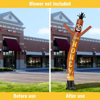 6 10 15 20FT Tall Local Honey Waving Inflatable Tube Man(Blower Not Included) - goodeny