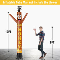 6 10 15 20FT Tall Local Honey Waving Inflatable Tube Man(Blower Not Included) - goodeny