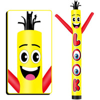 6 10 15 20FT Tall LOOK Waving Inflatable Tube Man(Blower Not Included) - goodeny